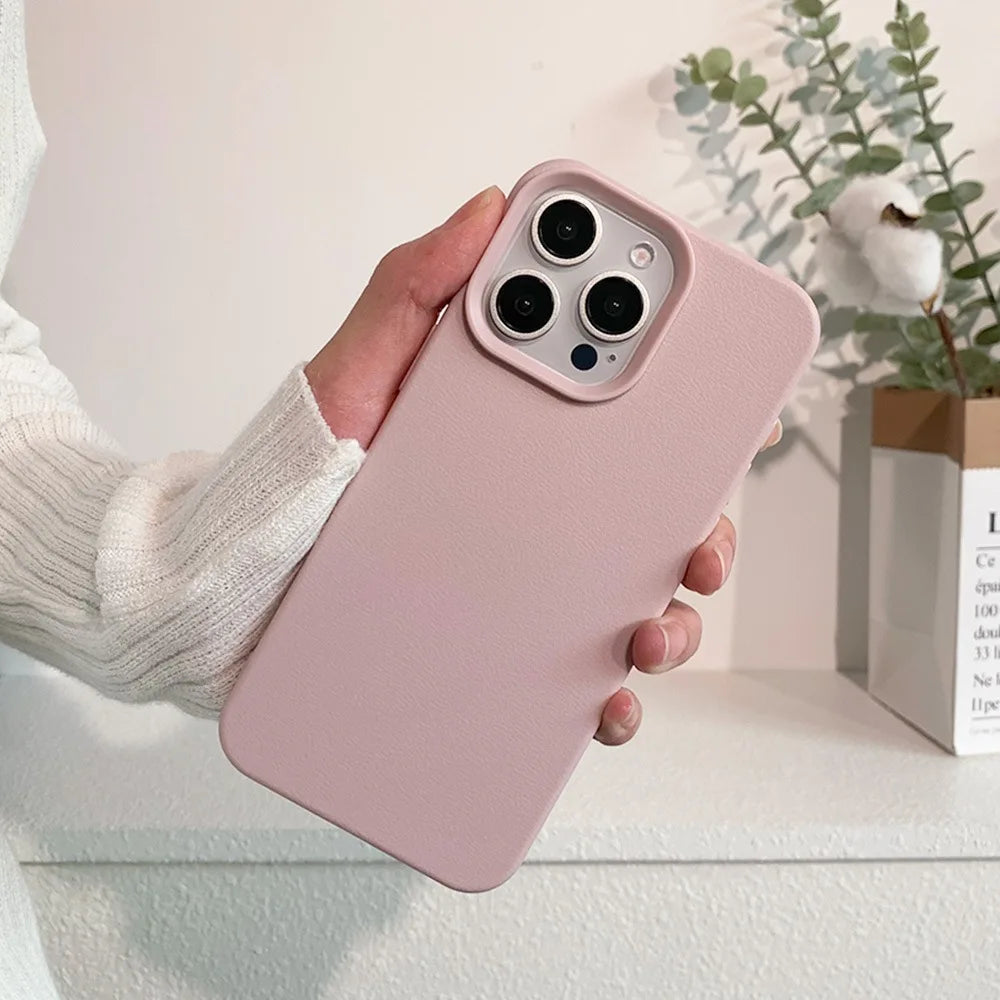Coque de téléphone en cuir pour iPhone 17 Pro Max 16 13 11 15 14 Plus 12 17 Air 17Promax 16promax, antichoc, souple, en TPU