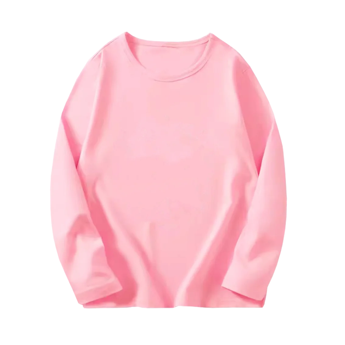 8 couleurs enfants coton à manches longues col rond t-shirt garçons fille printemps automne mince Tops basiques adolescent 6 8 10 12 ans