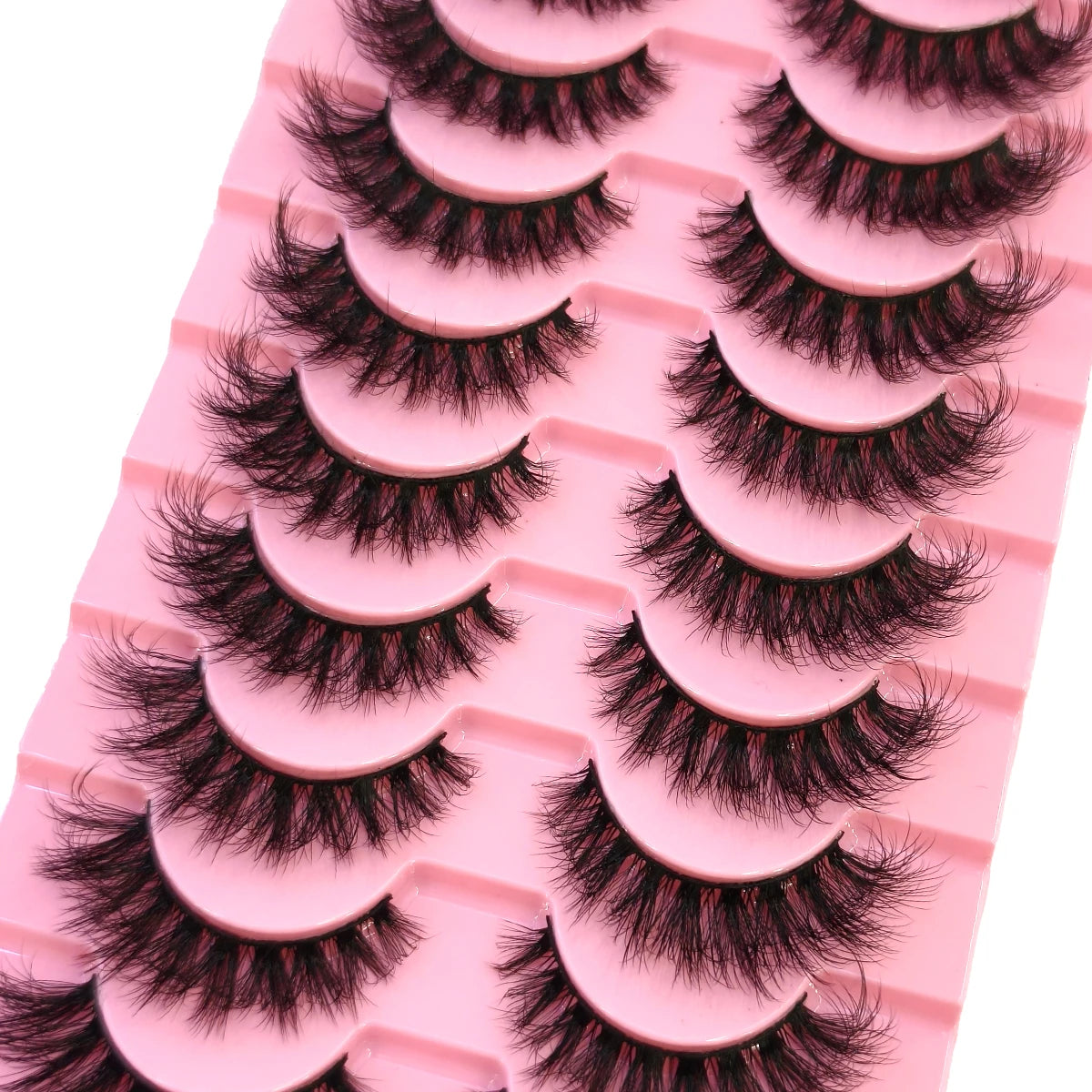 10 paires de Faux Cils 8D en vison naturel, Volume dramatique, Extension de Faux Cils, vente en gros, outil de maquillage
