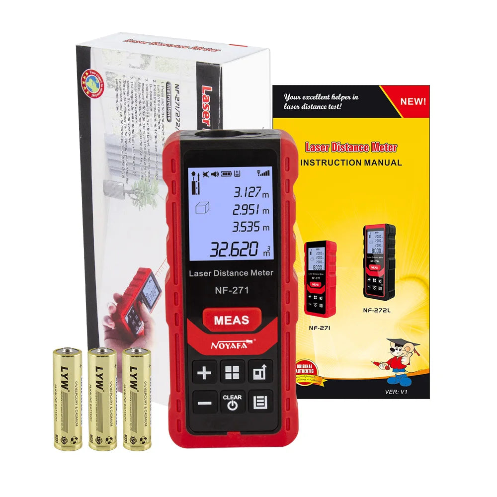 NoynotifNF-271 Distancemètre Laser 40M 80M Télémètre Bande Télémètre Dispositif De Mesure Règle Numérique Outil De Test