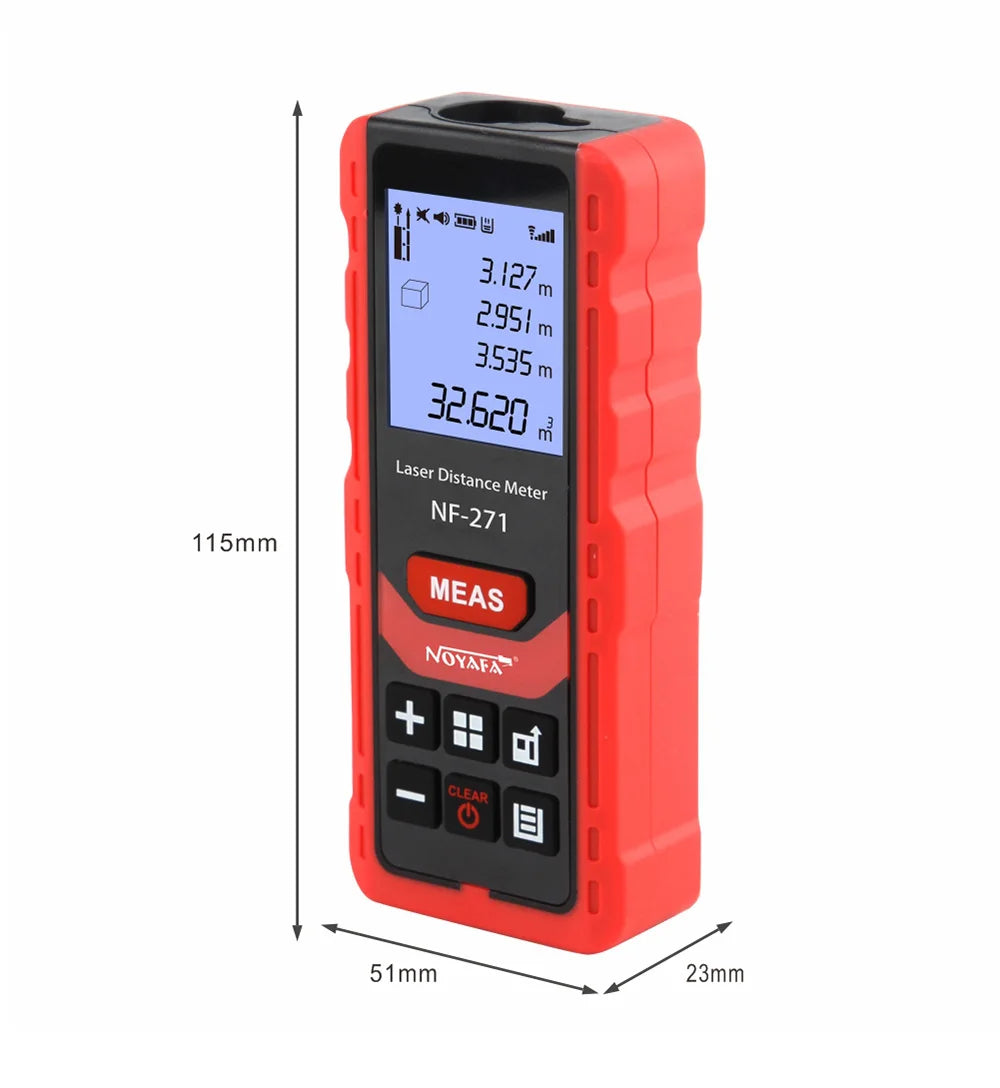 NoynotifNF-271 Distancemètre Laser 40M 80M Télémètre Bande Télémètre Dispositif De Mesure Règle Numérique Outil De Test