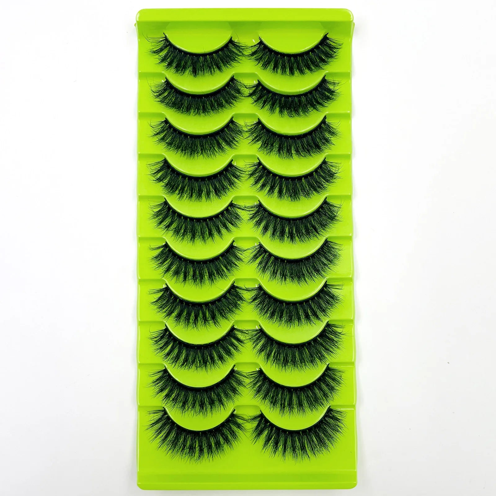 10 paires de Faux Cils 8D en vison naturel, Volume dramatique, Extension de Faux Cils, vente en gros, outil de maquillage