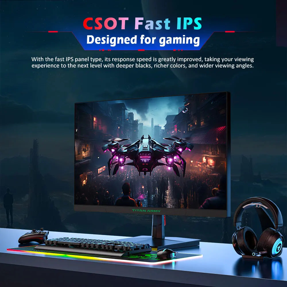 OUS-Moniteur de jeu AN ARMY P2510HS, écran IPS rapide CSOT, taux de rafraîchissement 24.5Hz, HDR400, temps de réponse GTG 1ms, 1920 pouces, 1080x300