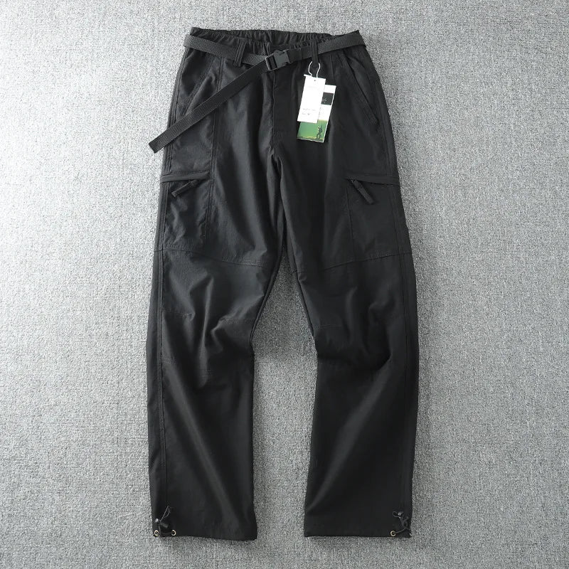Pantalon cargo multi-poches pour homme, coupe-vent, imperméable, équipement de chasse, trekking, printemps, extérieur, skip fjj