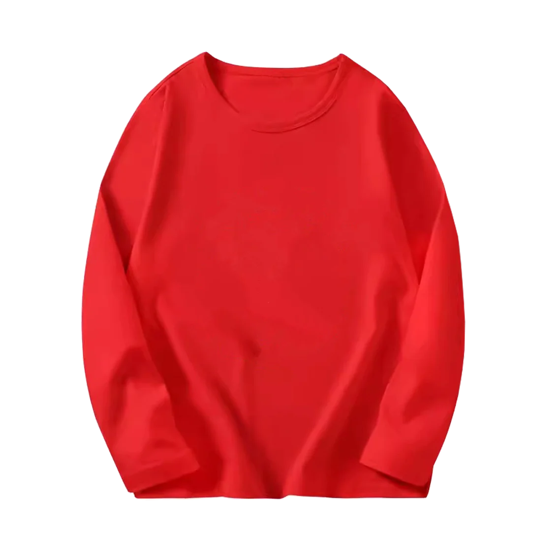 8 couleurs enfants coton à manches longues col rond t-shirt garçons fille printemps automne mince Tops basiques adolescent 6 8 10 12 ans