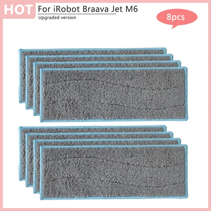 Pour aspirateur Robot iRobot Braava Jet M6, nettoyage humide et sec, chiffons de nettoyage, tampons, accessoires de remplacement, pièces lavables