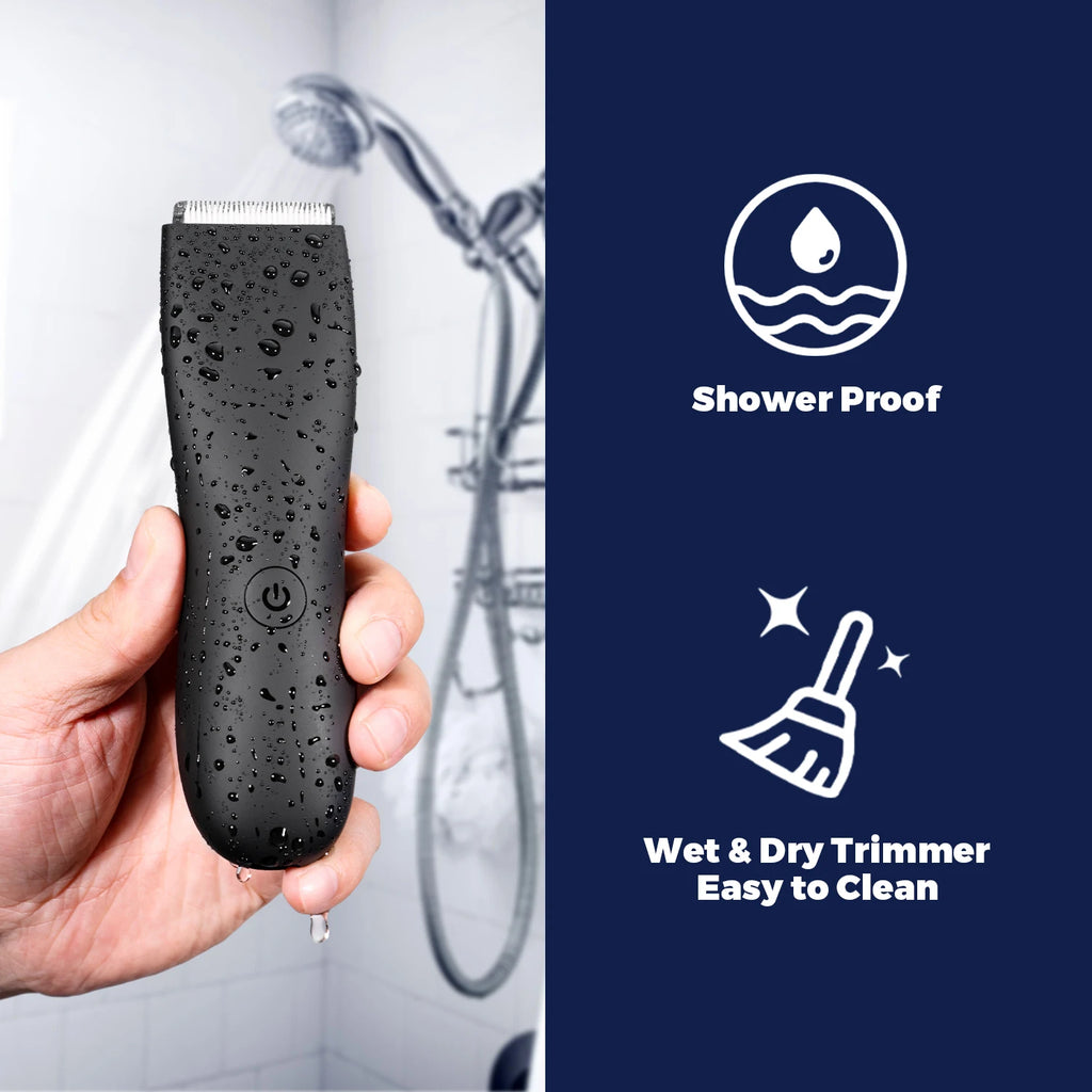 Tondeuse corporelle électrique rechargeable pour femmes et hommes, rasoir pour zones intimes, aisselles et corps, tondeuse bikini, épilateur