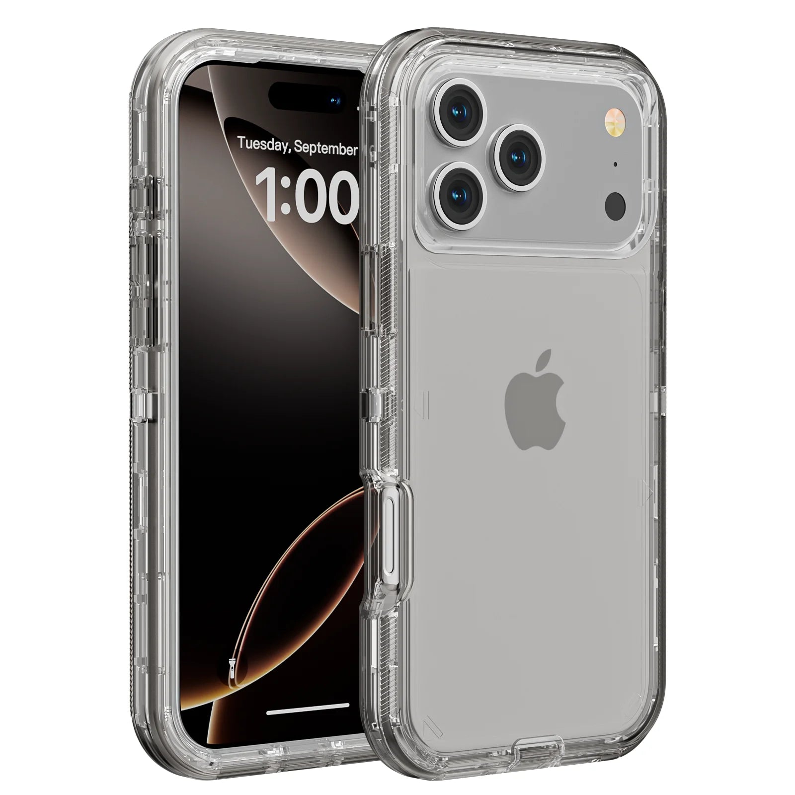 Coque de téléphone 3 en 1 pour iPhone 17 16E 15 14 16 PLUS 11 17 Pro MAX MINI 17 Air, hybride robuste, résistante aux chocs, armure rigide