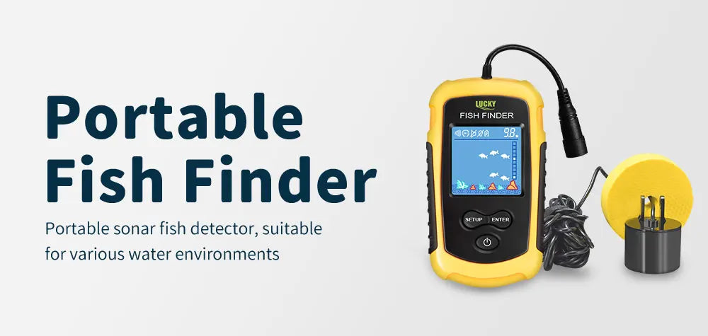 Livraison Gratuite! FFC1108-1 Vente Chaude Alarme 100 M Portable Sonar LCD Détecteurs de Poissons leurre De Pêche Sondeur De Pêche Finder