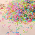 Artificiel astique de poulet coloré pour filles, attaches pour cheveux, bande de sauna, porte-queue de cheval pour enfants, accessoires pour cheveux, 500 pièces, 1000 pièces, 2000 pièces