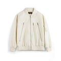 Maden – veste de pilote Vintage L2B pour hommes, blanche, légère, bombardier de vol, courte, fermeture éclair, manteau de Baseball décontracté pour printemps et automne