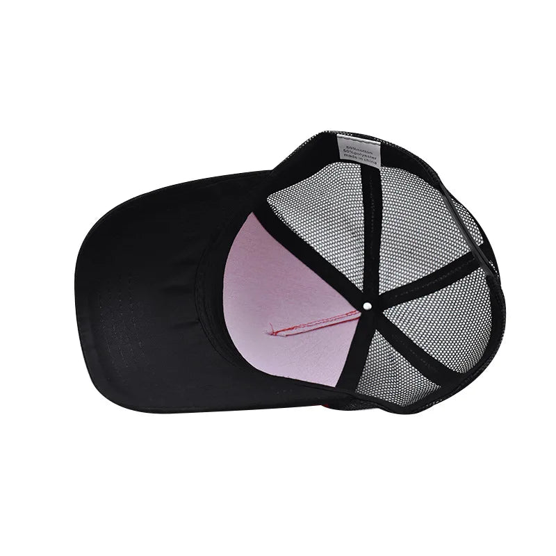 Casquette de Baseball pour adulte, chapeau en filet, couleur pure, unisexe, été, respirant, sans motif, ombre, printemps, automne, hip hop, ajusté