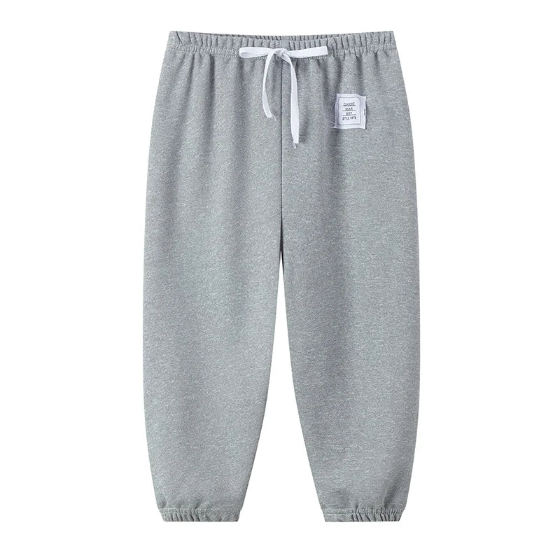 1/3 Pack enfants printemps couleur unie pantalons garçons et filles loisirs tendance taille élastique pantalon grand garçon sport Joker Harun pantalons