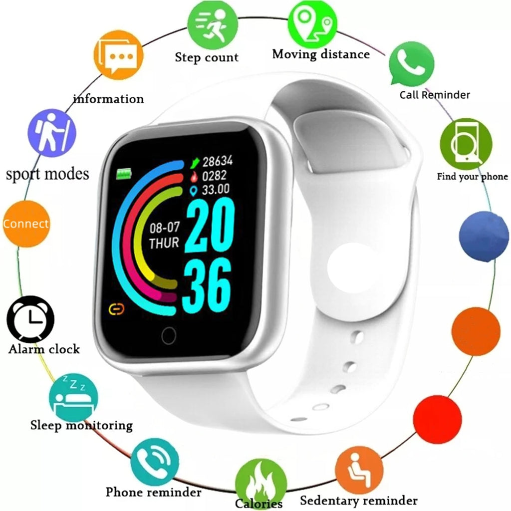 Smartwatch hommes femmes montres montre intelligente Message Fitness moniteur Bracelet cadeau d'anniversaire horloge électronique pour Android IOS