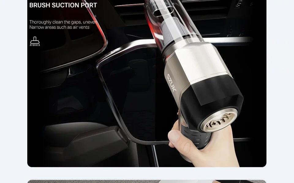 Aspirateur de voiture sans fil SZUK New Mini 9998700Pa, aspiration puissante, aspirateur portable pour voiture aspirateurs sans fil aspirateur pour voiture aspirateur maison aspirateur sans fil puissant mini aspirateur
