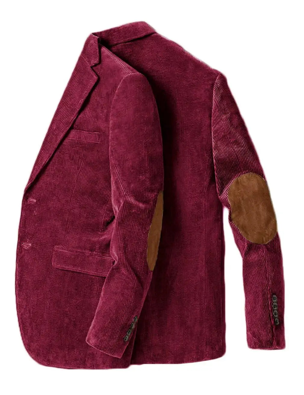 Blazer en velours côtelé pour hommes avec coudière, veste d'affaires décontractée, manteaux de Sport de printemps et d'automne