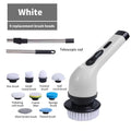 Brosse de nettoyage électrique multi-outils multifonctionnelle, pour le nettoyage rotatif de salle de bain, de cuisine, de toilettes et d'automobile.