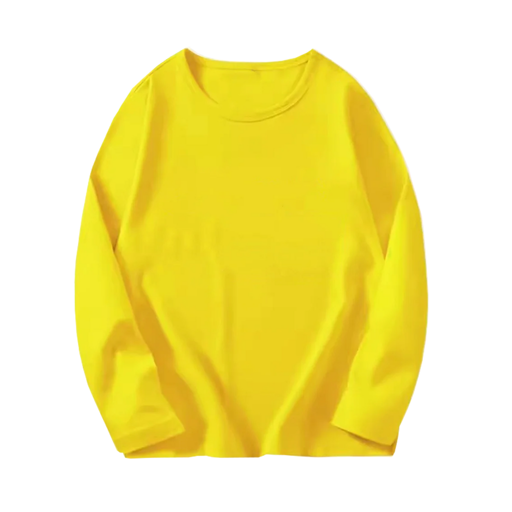 8 couleurs enfants coton à manches longues col rond t-shirt garçons fille printemps automne mince Tops basiques adolescent 6 8 10 12 ans
