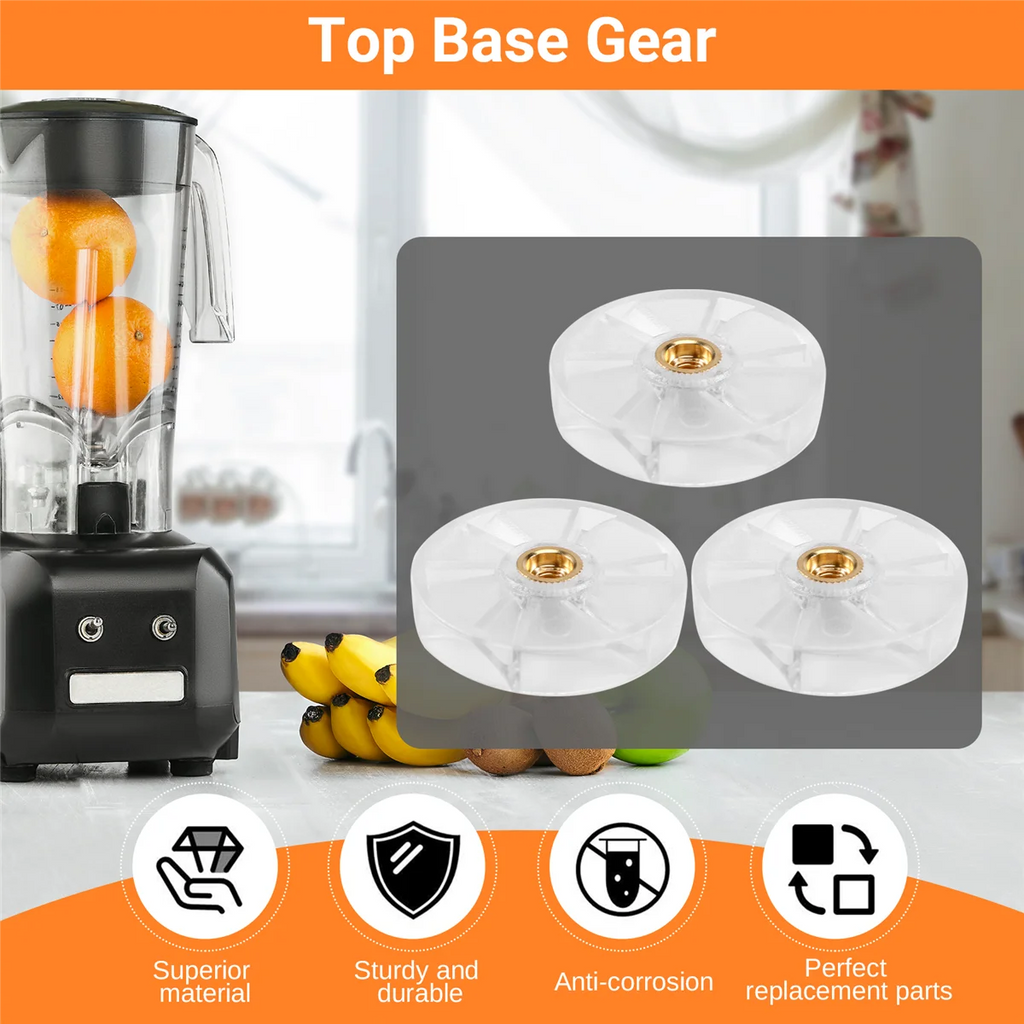 Lot de 3 pièces de rechange pour engrenage de base supérieur, pour mélangeur NutriBullet 600W 900W