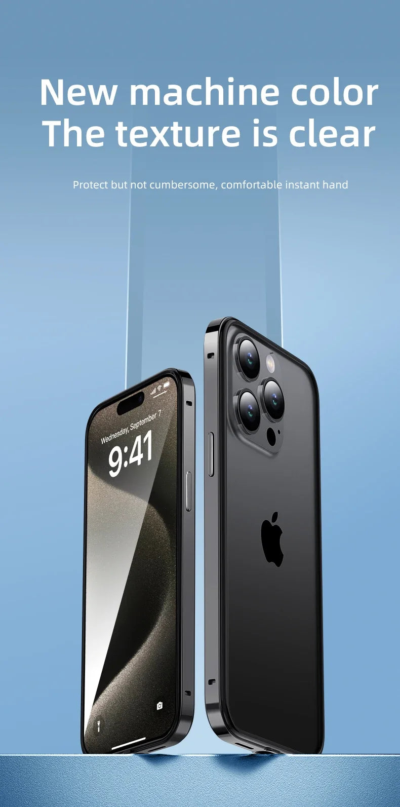 Étuis de téléphone en métal et aluminium, cadre hybride en Silicone, pour iPhone 17 16 15 Pro Max 14 13 12, pare-chocs à meilleure chaleur