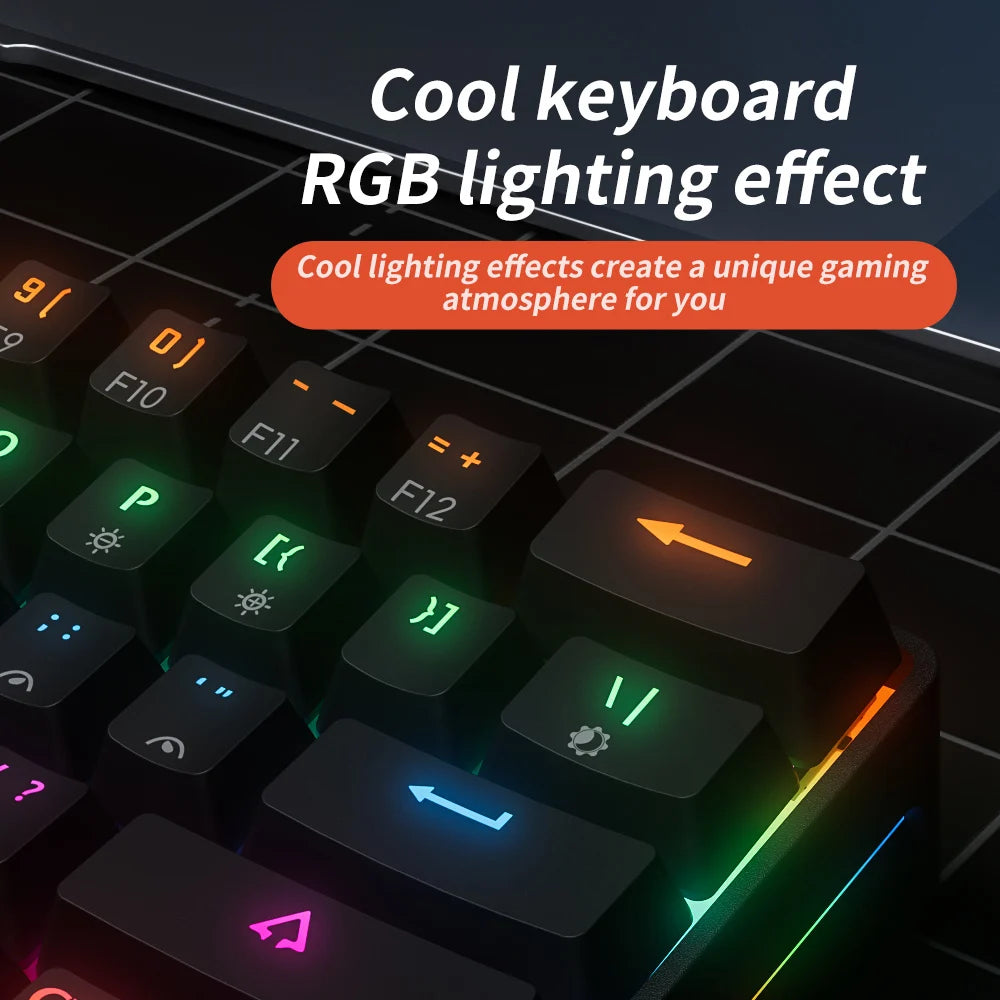 MUCAI MK61 USB Gaming Esports clavier mécanique 61 touches axe rouge filaire câble détachable rétro-éclairage rvb échange à chaud