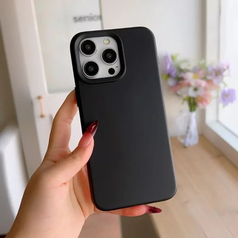 Coque de téléphone en Silicone d'inspiration d' Dopamine, couleur unie, Simple, à la mode, pour iPhone 17 Pro 16 Plus 16 Pro Max 15 14 13 12 11, coque arrière