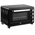 HOMCOM Horno Eléctrico de Sobremesa 32L 1600W con 3 Modos de Calor Temporizador y Temperatura Réglable 52,2x38,1x33,5 cm Noir