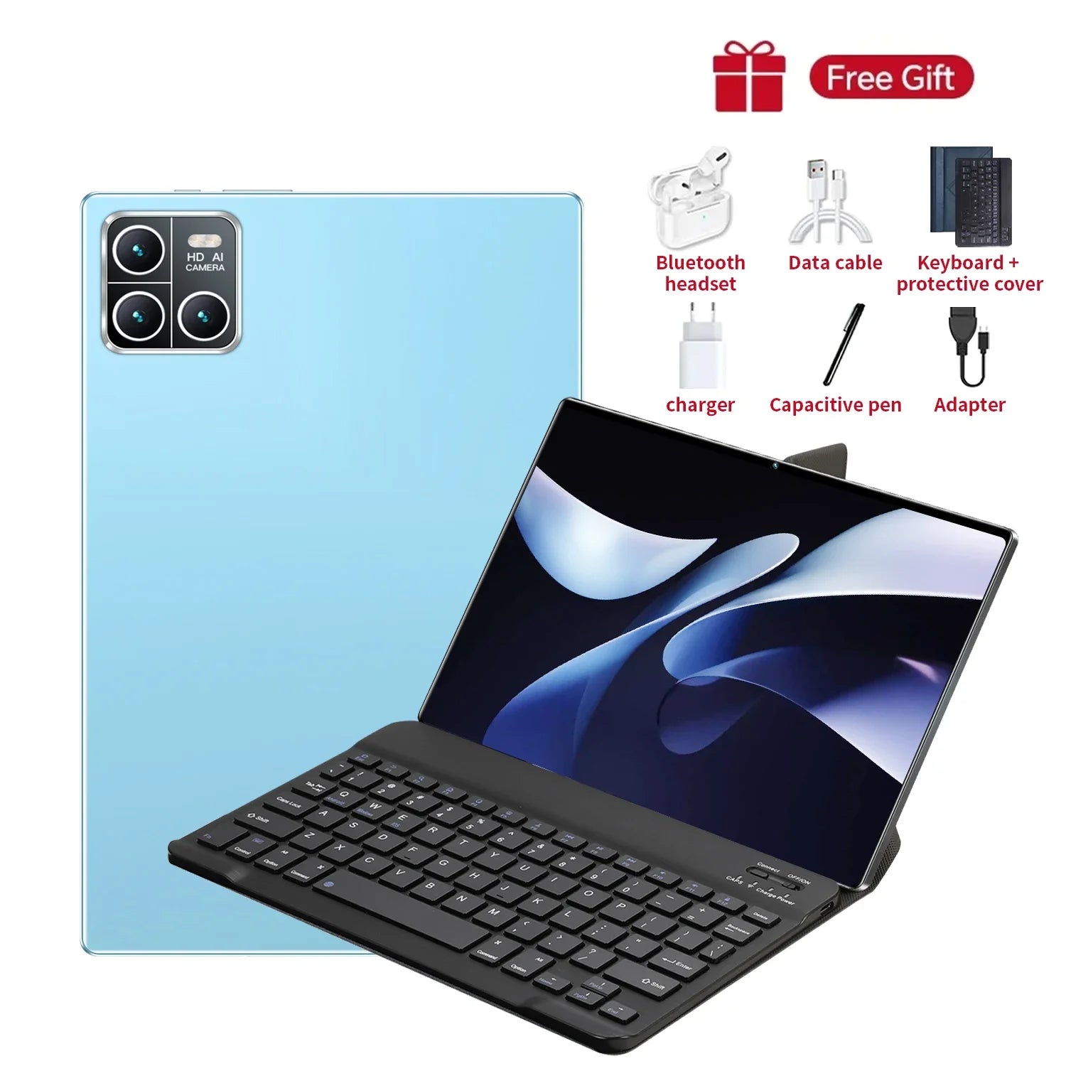 2025 Global nouvelle tablette 10.36 pouces Android 14 Pad 13 Pro 16GB 1TB Snapdragon 8 Gen2 4K HD 5G WIFI Bluetooth 20000mAh tablettes