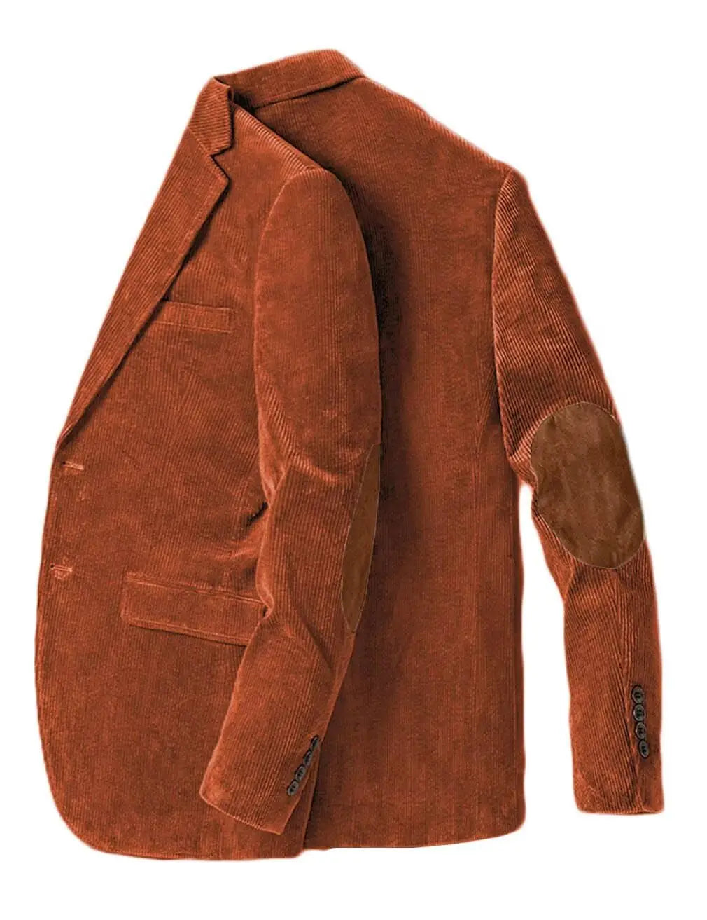Blazer en velours côtelé pour hommes avec coudière, veste d'affaires décontractée, manteaux de Sport de printemps et d'automne
