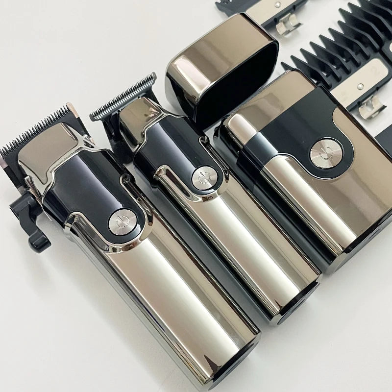 3 pièces en un ensemble professionnel électrique tondeuses à cheveux Kit tondeuse à cheveux Rechargeable hommes rasoir USB charge Machine de coupe de cheveux