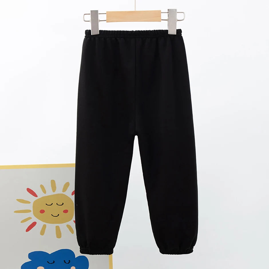 1/3 Pack enfants printemps couleur unie pantalons garçons et filles loisirs tendance taille élastique pantalon grand garçon sport Joker Harun pantalons