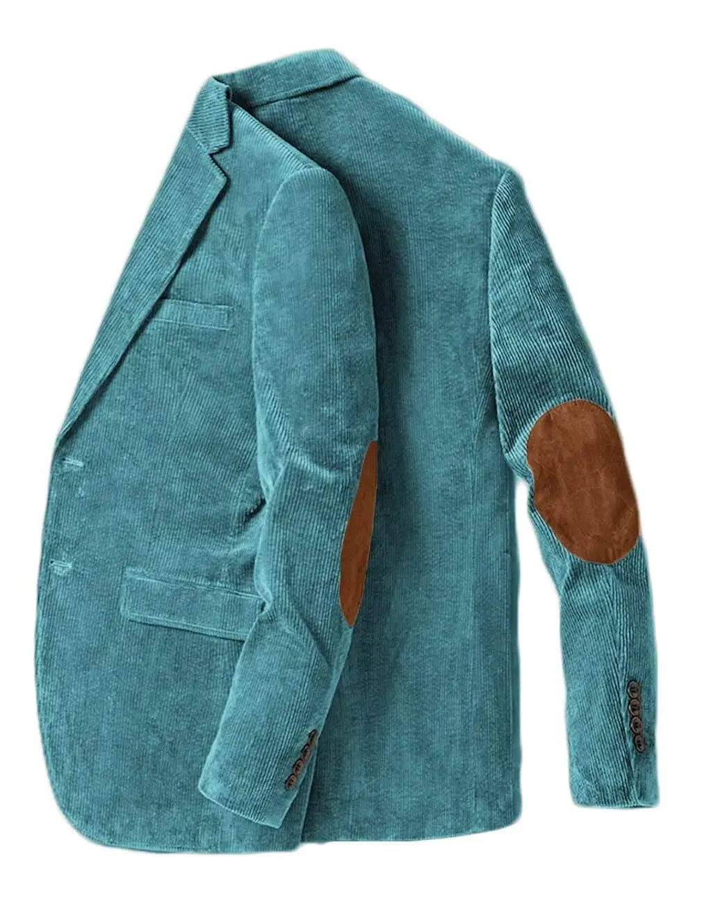 Blazer en velours côtelé pour hommes avec coudière, veste d'affaires décontractée, manteaux de Sport de printemps et d'automne