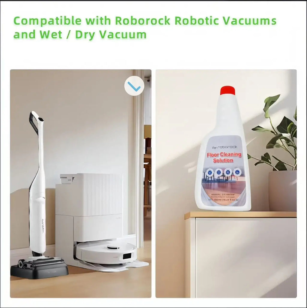 OMO 480ML liquide pour Roborock F25 ACE F25 Ultra/Dyad/S7/S8 nettoyage des sols pièces d'aspirateur Robot vadrouilles antibactériennes