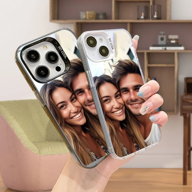 Coque arrière antichoc IMD personnalisée, design photo, pour iPhone 16 15 14 13 12 11Pro Max Mini SE 2020 2022 XS XR 7 8 Plus