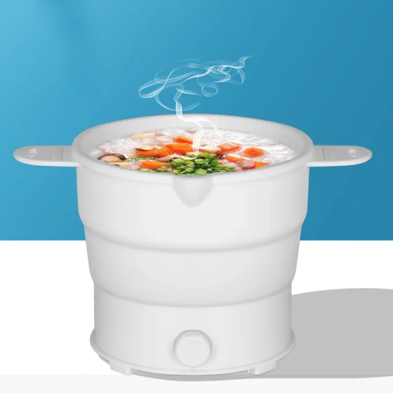 Cuiseur électrique pliant multifonction, Mini riz chaud, dortoir d'étudiants, nouilles pour cuisine, maison, voyage, EU 800w