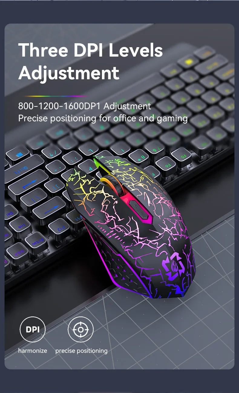 Souris sans fil Bluetooth 5.2 RGB 2.4G, double Mode, pour jeu, 6 boutons, silencieuse, pour MacBook, tablette, ordinateurs portables