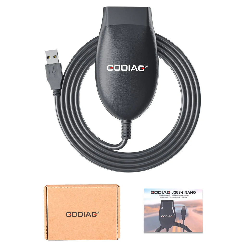 GODIAG GD101 J2534 câble de Diagnostic Support J2534 et ELM327 Diagnostic J1979 véhicules compatibles pour Toyota/Honda Acura/Ford/Mazda