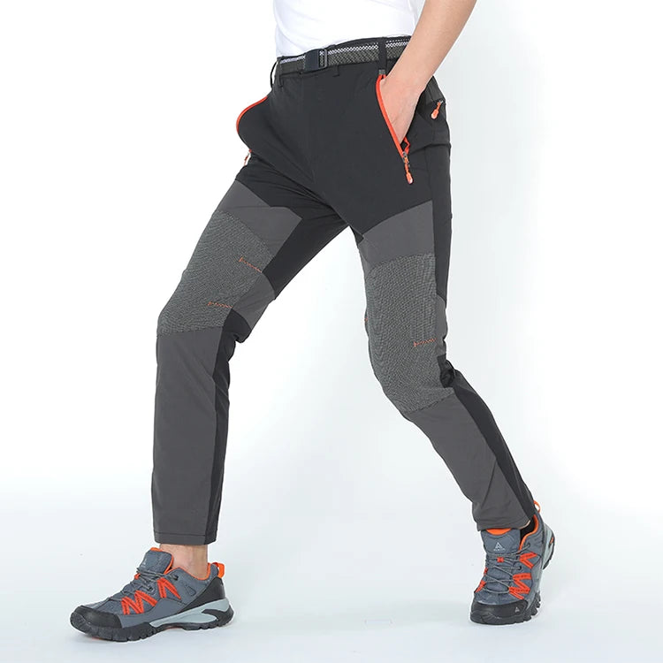 Pantalons longs d'extérieur pour hommes, élastiques, à séchage rapide, imperméables, pantalons de randonnée, légers et d'assaut, printemps et été