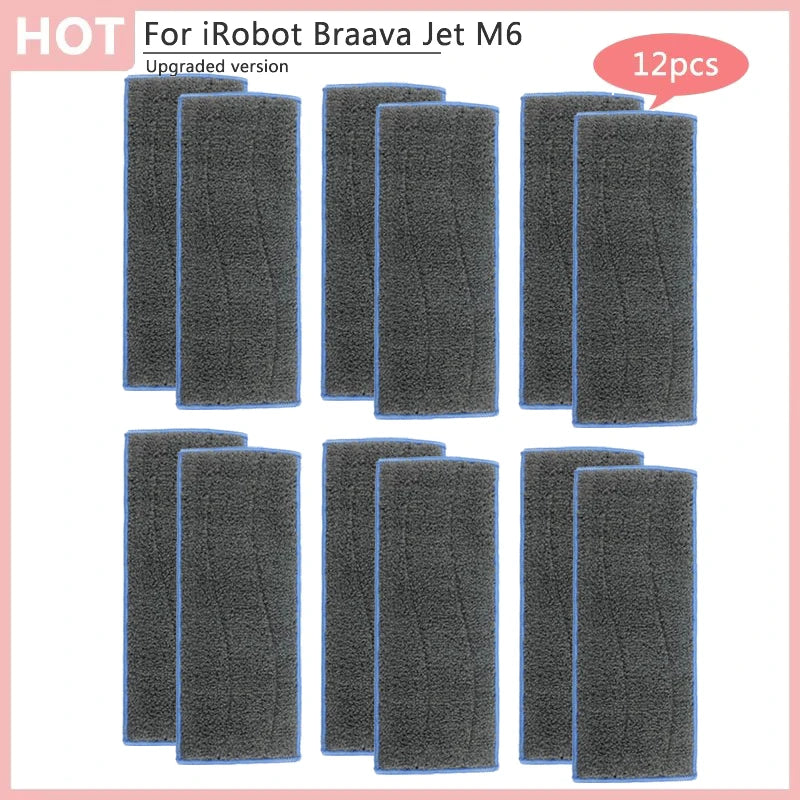 Pour aspirateur Robot iRobot Braava Jet M6, nettoyage humide et sec, chiffons de nettoyage, tampons, accessoires de remplacement, pièces lavables