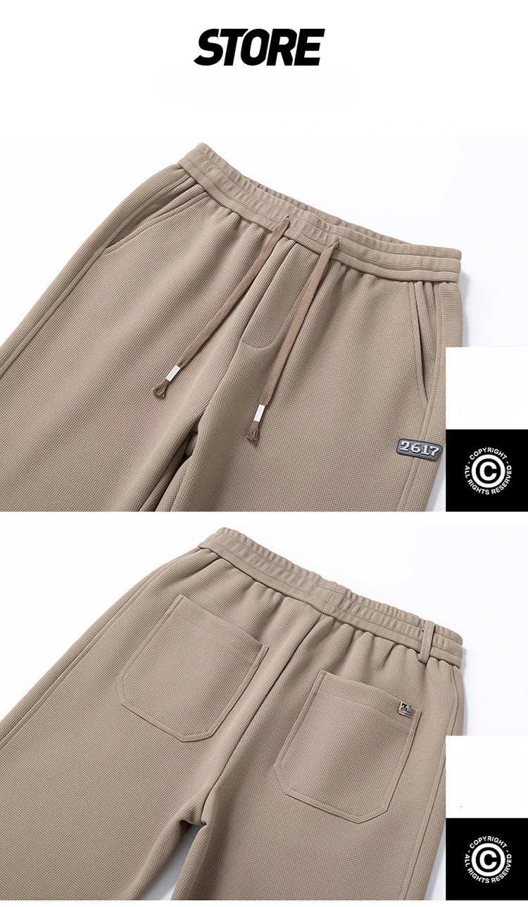 Pantalon droit décontracté pour homme, vêtements de proximité, streetwear uni, nouveau, printemps 2025, fjZG9860