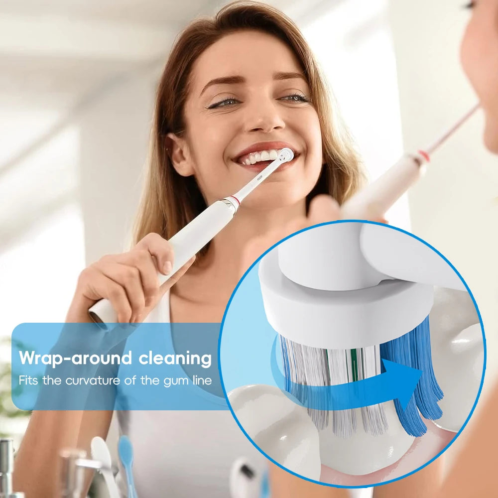 Compatible avec les têtes de brosse à dents de rechange pour brosse à dents électrique Oral B, recharge de tête de brosse à dents pour OralB 100 300 500 1000