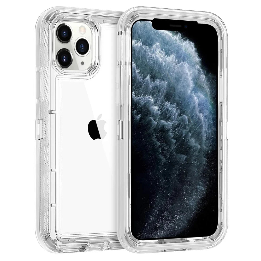 Coque de téléphone 3 en 1 pour iPhone 17 16E 15 14 16 PLUS 11 17 Pro MAX MINI 17 Air, hybride robuste, résistante aux chocs, armure rigide