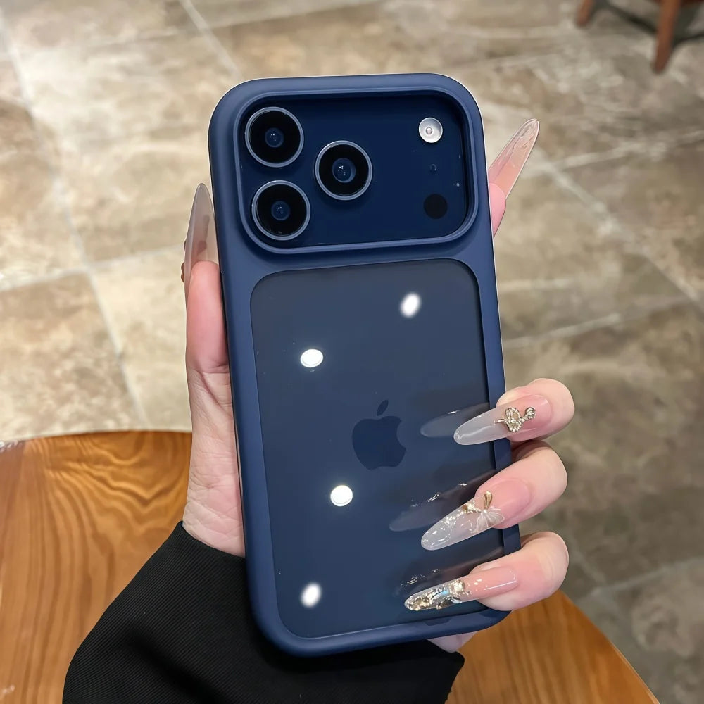 Coque de téléphone transparente avec bouton tactile pour appareil photo Intelligent, étui antichoc Transparent pour iPhone 17 Pro Max 17 Pro 17 Air