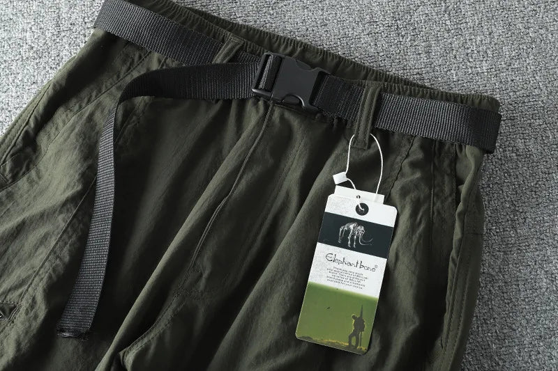 Pantalon cargo multi-poches pour homme, coupe-vent, imperméable, équipement de chasse, trekking, printemps, extérieur, skip fjj