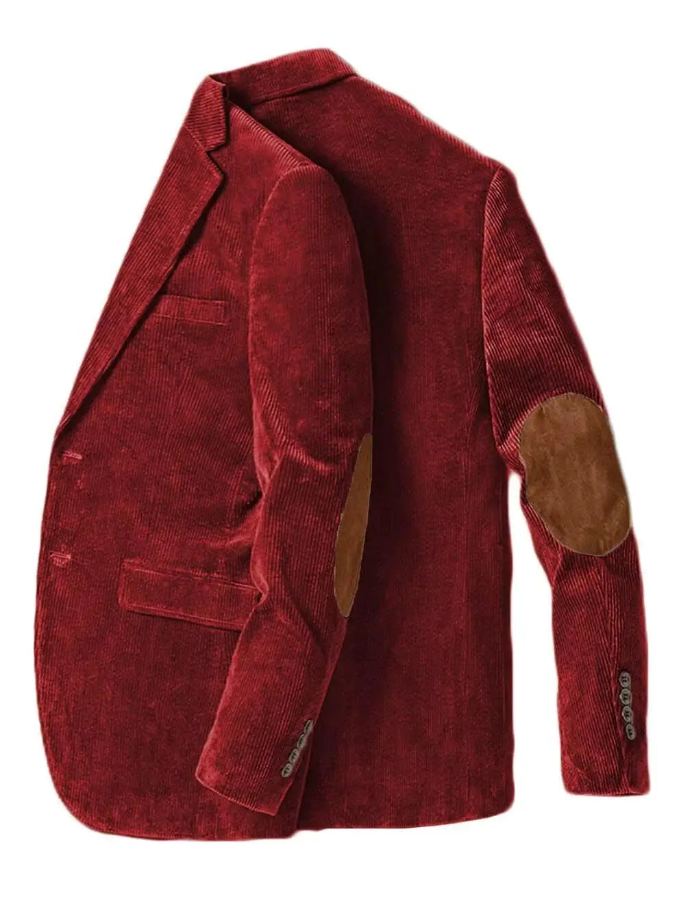 Blazer en velours côtelé pour hommes avec coudière, veste d'affaires décontractée, manteaux de Sport de printemps et d'automne