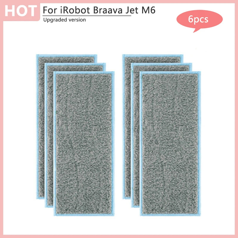 Pour aspirateur Robot iRobot Braava Jet M6, nettoyage humide et sec, chiffons de nettoyage, tampons, accessoires de remplacement, pièces lavables