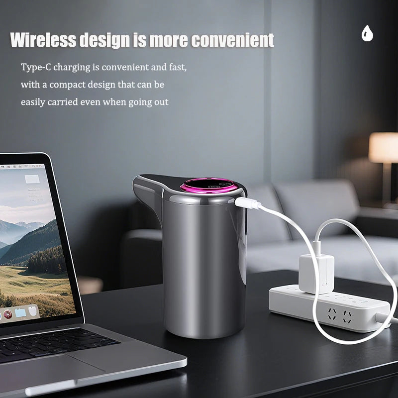 Distributeur d'eau électrique, machine à eau potable automatique intelligente pour eau en bouteille et purifiée, chargement USB
