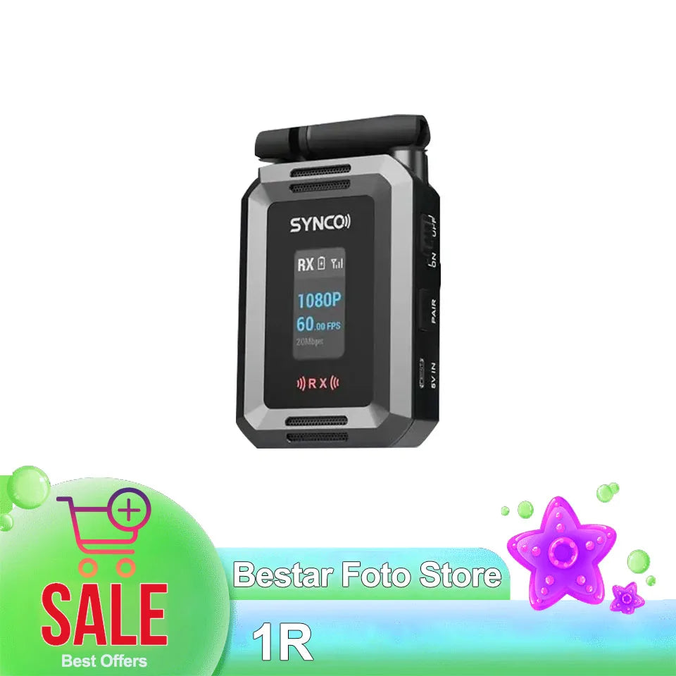 Système de transmission vidéo sans fil Synco Xvision HD avec écran LCD Transmission HD stable jusqu'à 300 m pour le streaming en direct