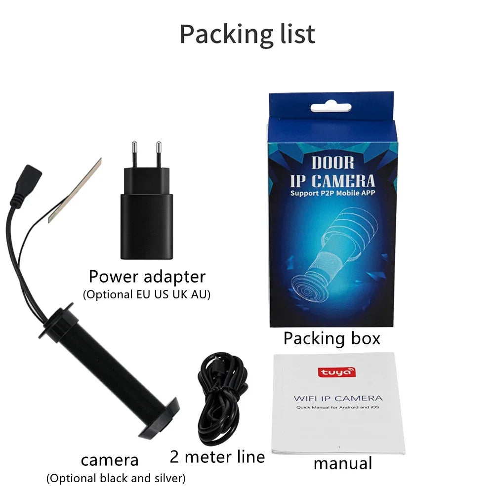 1080P Tuya vie intelligente maison visionneuse numérique Peepholes porte caméra oeil WiFi IR Vision nocturne porte oeil caméra Ir 5G 16mm plus petit