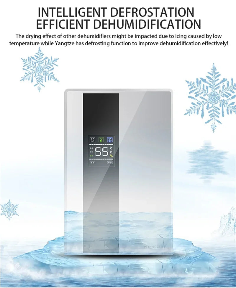 Déshumidificateur et purificateur d'air 2 en 1, absorbeur d'humidité, silencieux, pour chambre à coucher, sous-sol, télécommande, synchronisation, tuyau d'eau externe